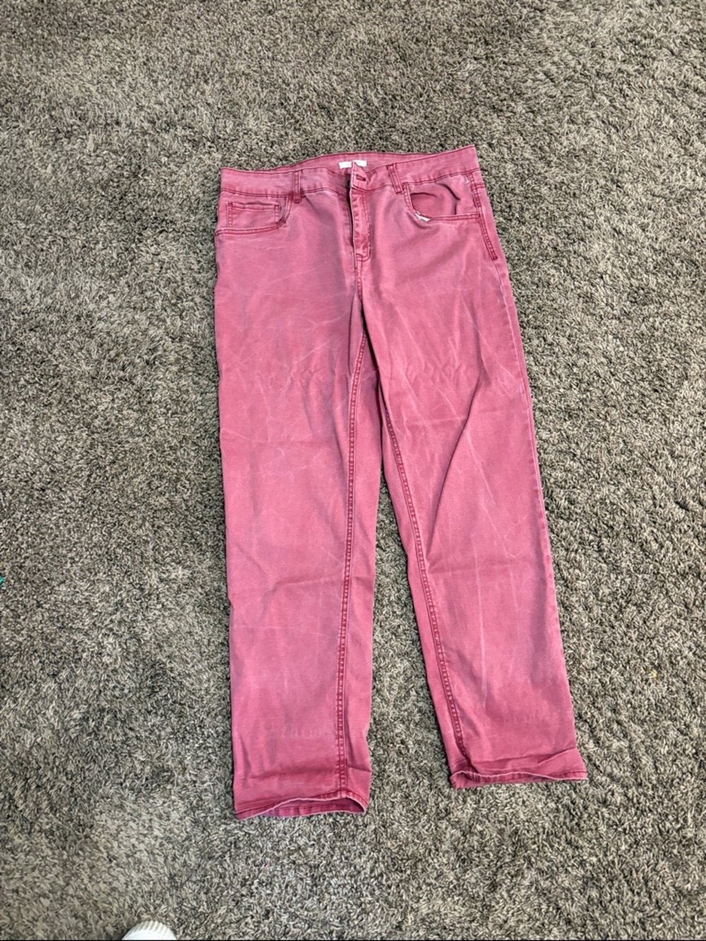 Maurices Pink Straight-Leg Jeans